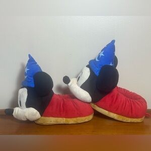 Disney Fantasia Mickey Mouse Plush Slipper Shoes Sorcerer Kids 7/8